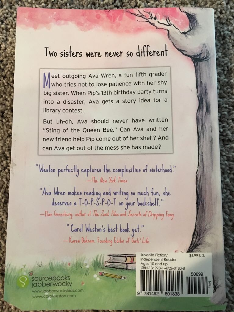 Ava and Pip - Carol Weston book collectible [Barcode 9781492601838] - Main Image 2