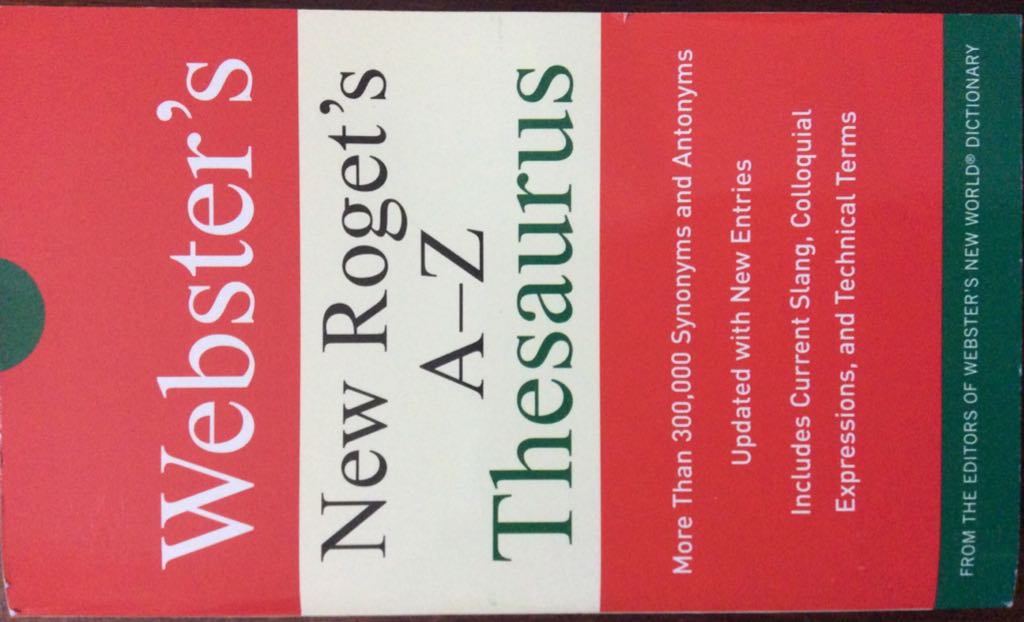 Webster’s New Roget’s A-Z Thesaurus