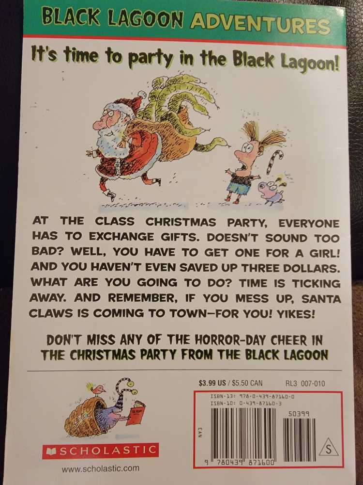Black Lagoon 9: The Christmas Party - Mike Thaler (Scholastic Inc. - Paperback) book collectible [Barcode 9780439871600] - Main Image 2