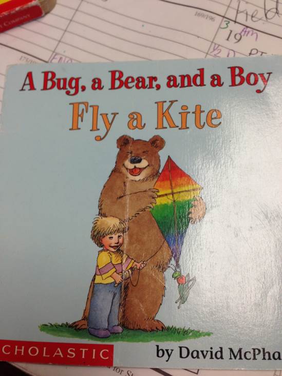 A Bug, a Bear, and a Boy Fly a Kite