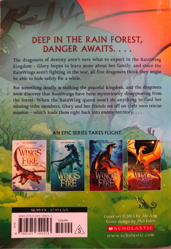 •Wings of Fire #3: The Hidden Kingdom - Tui T. Sutherland (Scholastic Paperbacks - Paperback) book collectible [Barcode 9780545349253] - Main Image 2