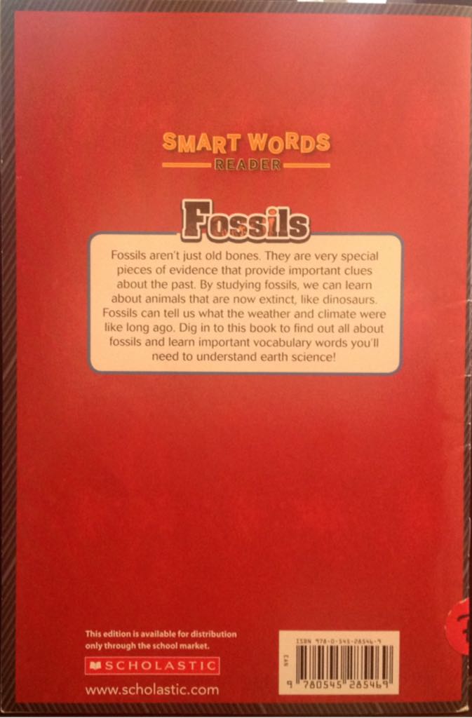 Fossils - Judith Bauer Stamper (Scholastic - Paperback) book collectible [Barcode 9780545285469] - Main Image 2