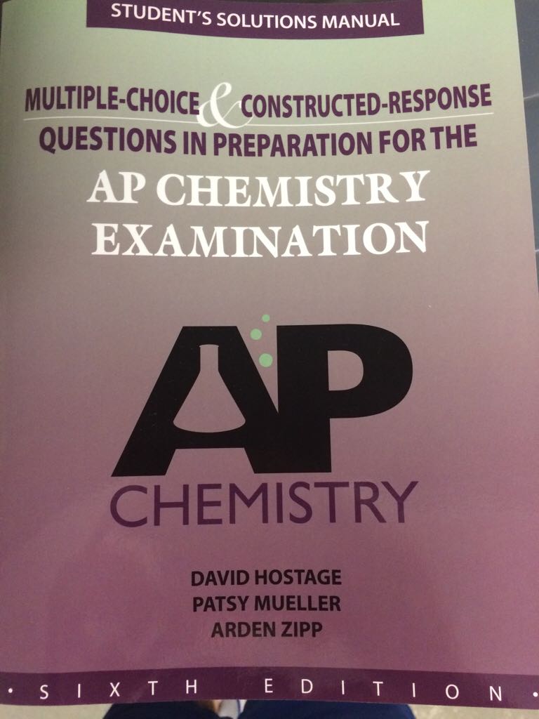 AP Chemistry Student Solution Manual