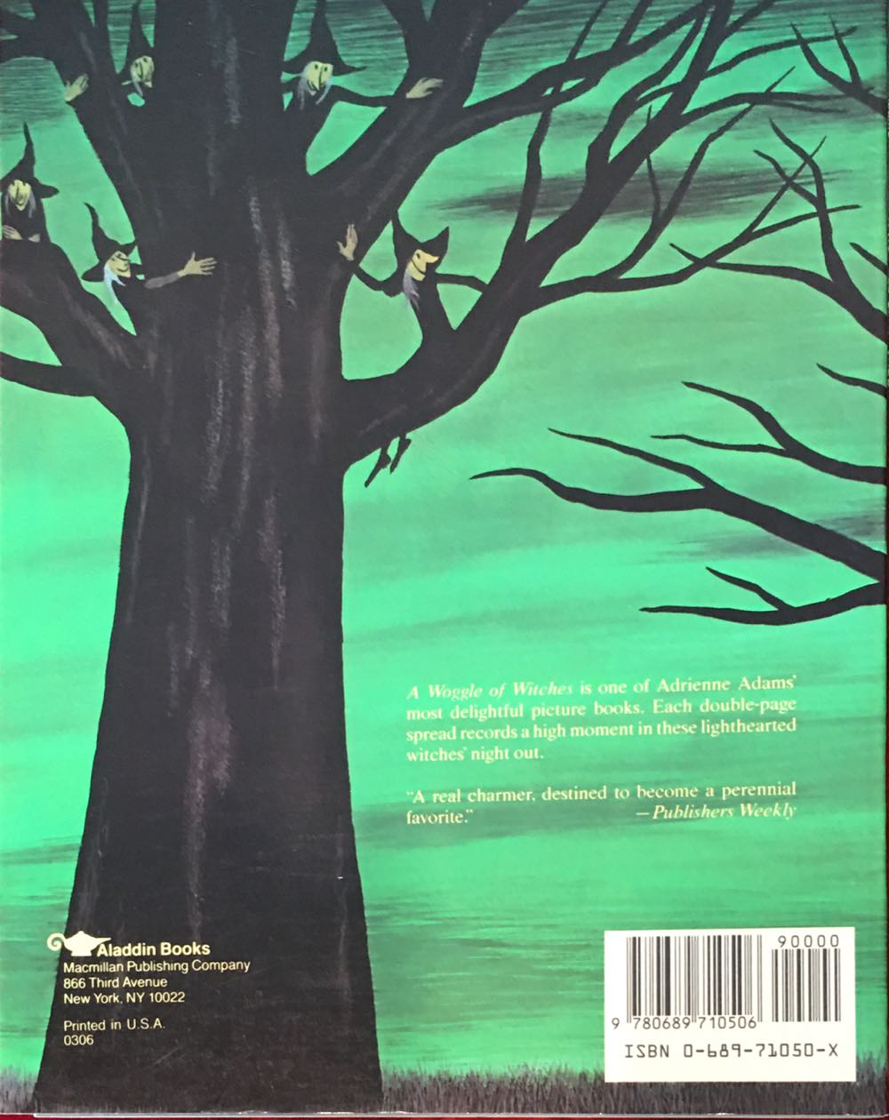 A Woggle of Witches - Adrienne Adams (Simon & Schuster/Paula Wiseman Books) book collectible [Barcode 9780689710506] - Main Image 2