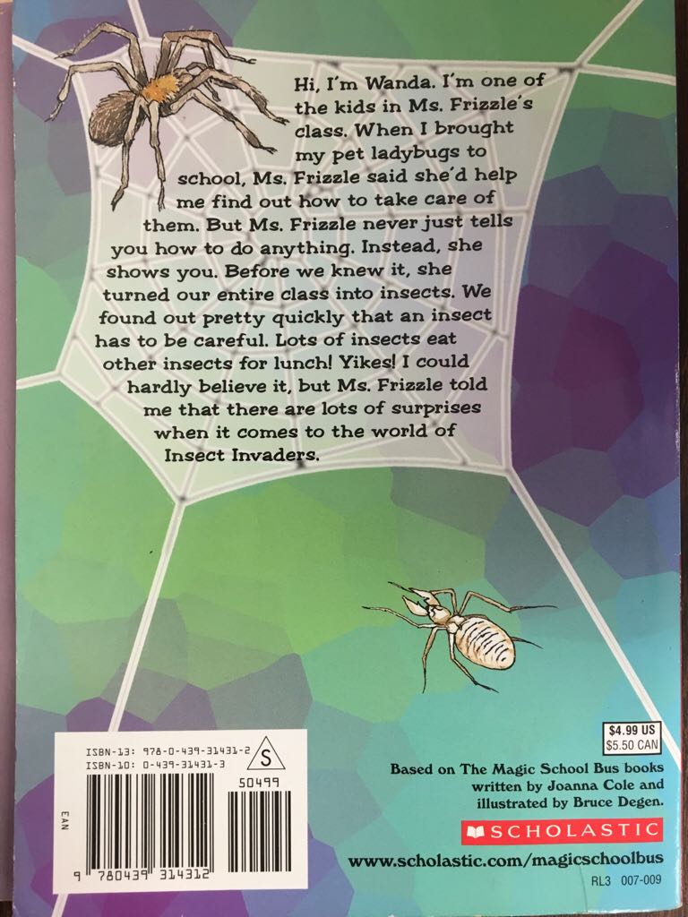 Magic School Bus Science: #11 Insect Invaders - Anne Capeci (Scholastic Inc. - Paperback) book collectible [Barcode 9780439314312] - Main Image 2