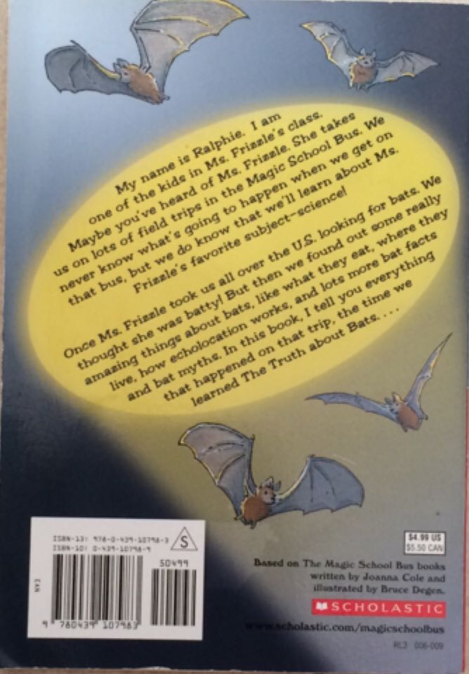 Magic School Bus: #1 The Truth About Bats - Eva Moore (Scholastic Inc. - Paperback) book collectible [Barcode 9780439107983] - Main Image 2