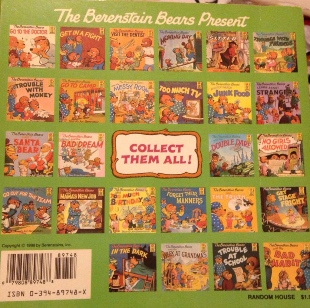Berenstain Bears: BB And The Double Dare - Stan & Jan Berenstain (Random House - Paperback) book collectible [Barcode 9780394897486] - Main Image 2