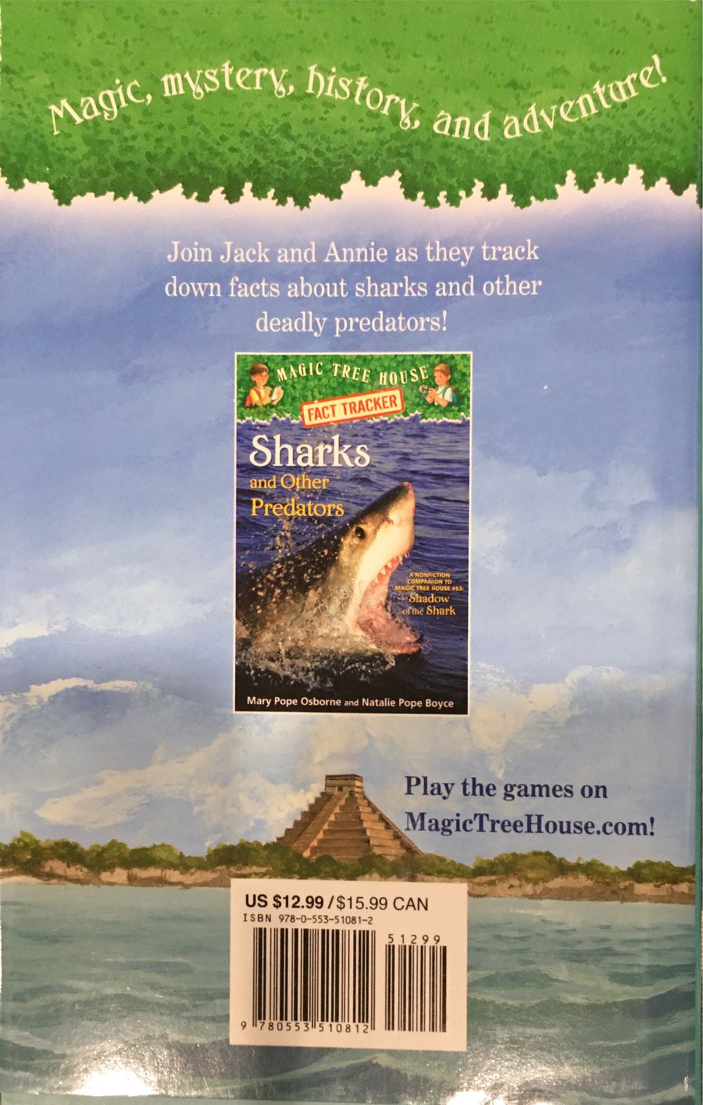 Magic Tree House #53: Shadow Of The Shark - Mary Pope Osborne (Random House - Hardcover) book collectible [Barcode 9780553510812] - Main Image 2