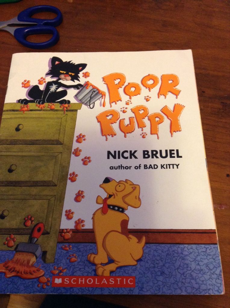 Bad Kitty: Poor Puppy - Nick Bruel (Scholastic Inc. - Paperback) book collectible [Barcode 9780545038188] - Main Image 1