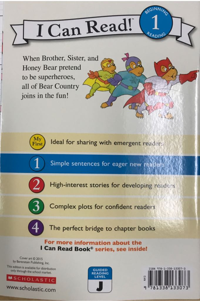 Berenstain Bears Are SuperBears!, The - Mike Berenstain book collectible [Barcode 9781338133073] - Main Image 2