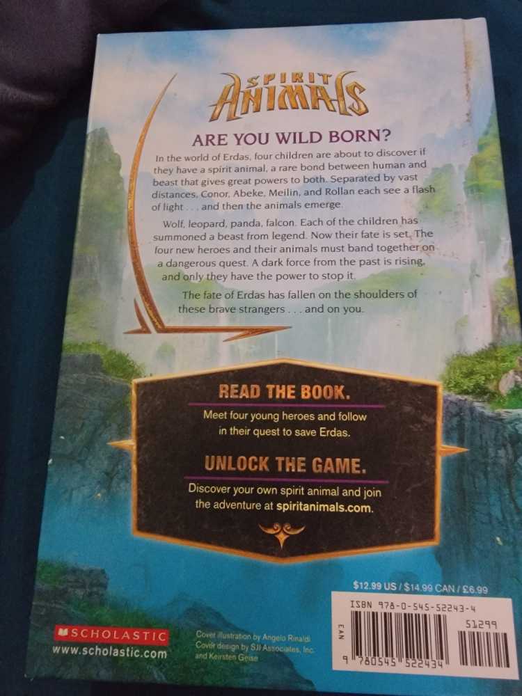 Wild Born - Spirit Animals (Scholastic Inc. - Hardcover) book collectible [Barcode 9780545522434] - Main Image 2