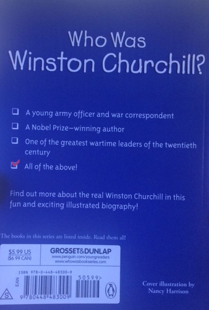 Who Was Winston Churchill? - Ellen Labrecque (Penguin Workshop - Paperback) book collectible [Barcode 9780448483009] - Main Image 2