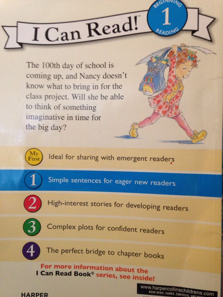 Fancy Nancy: The 100th Day Of School - Jane O’Connor (Harpercollins Childrens Books - Paperback) book collectible [Barcode 9780061703744] - Main Image 2