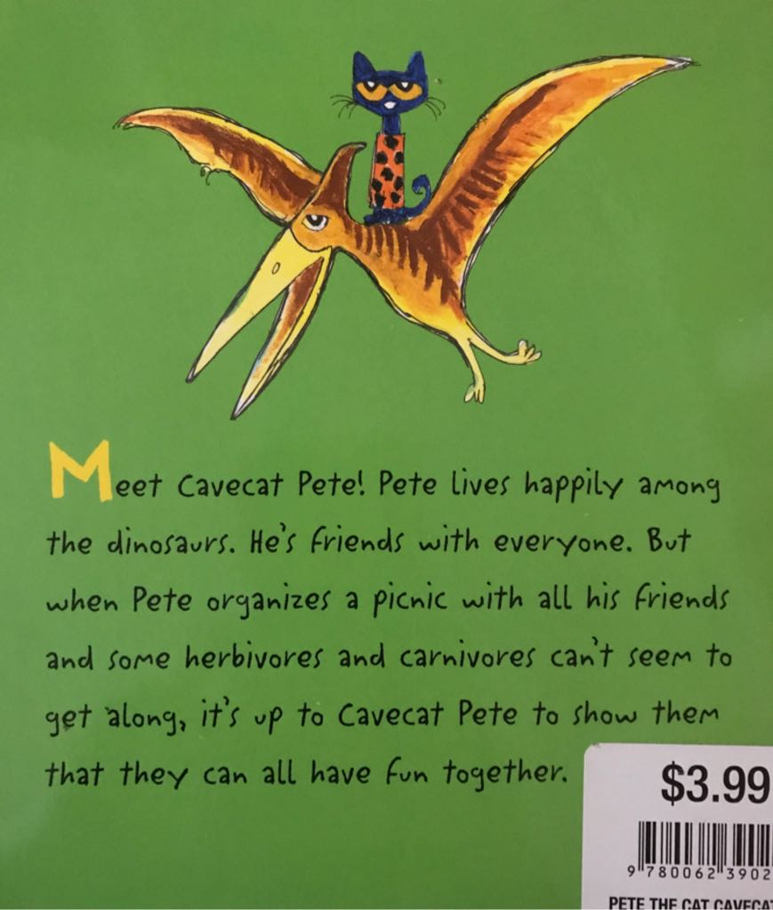 Pete The Cat Cavecat Pete - James Dean (HarperFestival - Paperback) book collectible [Barcode 9780062390202] - Main Image 2