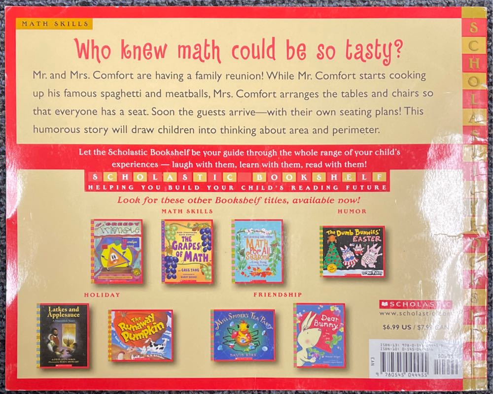 Spaghetti And Meatballs For All! A Mathematical Story - Marilyn Burns (Math Solutions) book collectible [Barcode 9780545044455] - Main Image 2