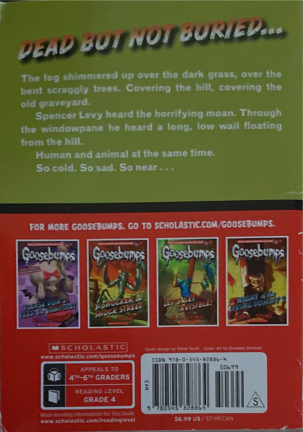 Attack Of The Graveyard Ghouls - R.L. Stine (Scholastic Paperbacks - Paperback) book collectible [Barcode 9780545828864] - Main Image 2