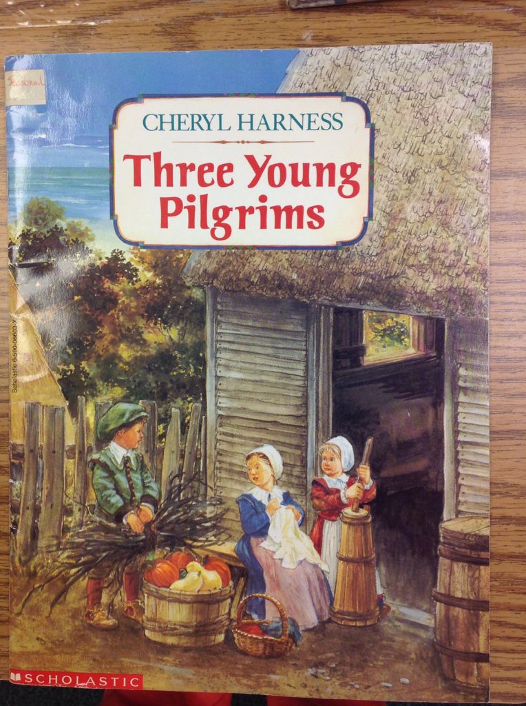 Thanksgiving, Three young pilgrims - Cheryl Harness (Alladin Paperbacks - Paperback) book collectible [Barcode 9780590066037] - Main Image 1