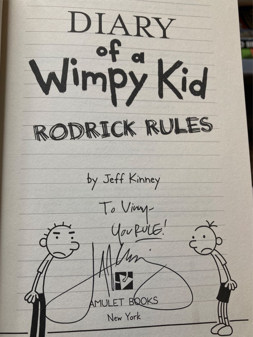 Diary Of A Wimpy Kid #02: Rodrick Rules - Jeff Kinney (Amulet - Paperback) book collectible [Barcode 9780810994737] - Main Image 3