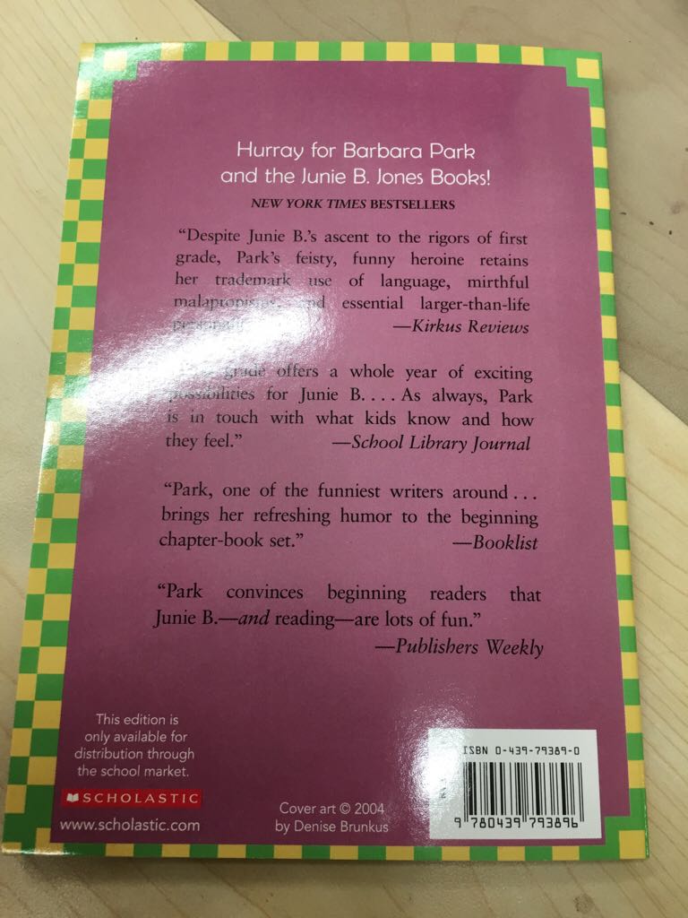 Junie B. First Grader Shipwrecked - Barbara Park (Scholastic - Paperback) book collectible [Barcode 9780439793896] - Main Image 2