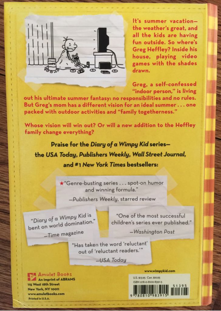 Diary Of A Wimpy Kid #4: Dog Days - Jeff Kinney (- Paperback) book collectible [Barcode 9781419716331] - Main Image 2