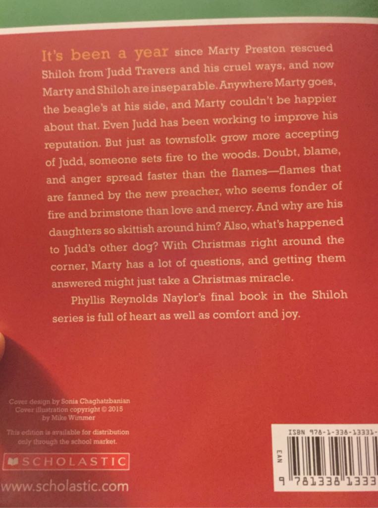 Shiloh Christmas, A - Brenda Naylor (Scholastic Inc. - Paperback) book collectible [Barcode 9781338133318] - Main Image 2