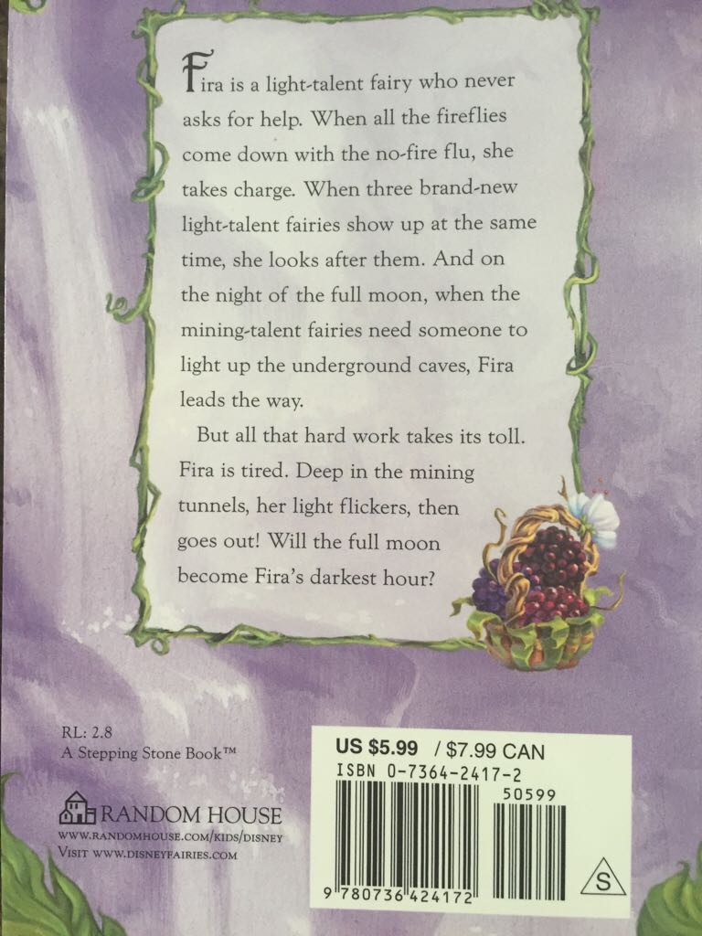 6. Fira And The Full Moon - Disney Fairies (RH/Disney - Paperback) book collectible [Barcode 9780736424172] - Main Image 2