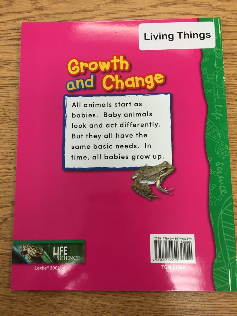 Growth And Change - Dona Herweck Rice book collectible [Barcode 9781480745629] - Main Image 2
