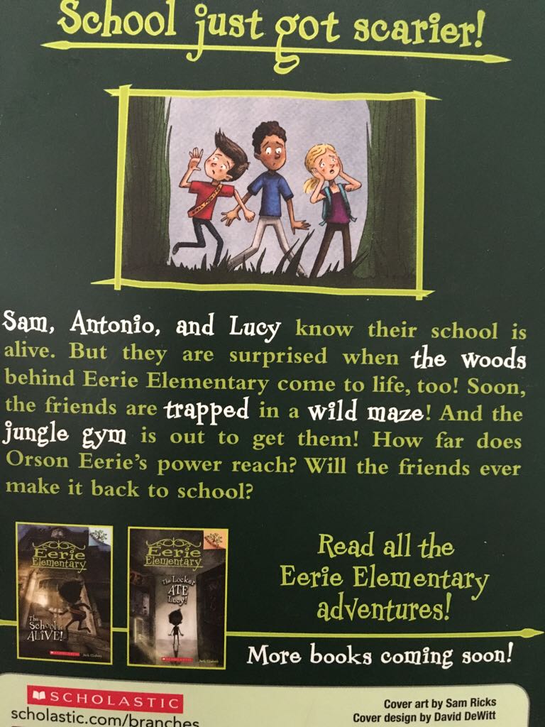 Eerie Elementary #3: Recess Is a Jungle! - Jack Chabert (Branches/Scholastic Incorporated - Paperback) book collectible [Barcode 9780545873529] - Main Image 2