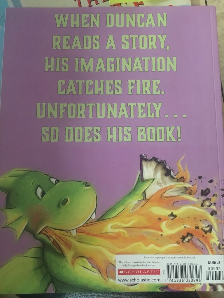 Duncan The Story Dragon - Amanda Driscoll book collectible [Barcode 9781338030648] - Main Image 2