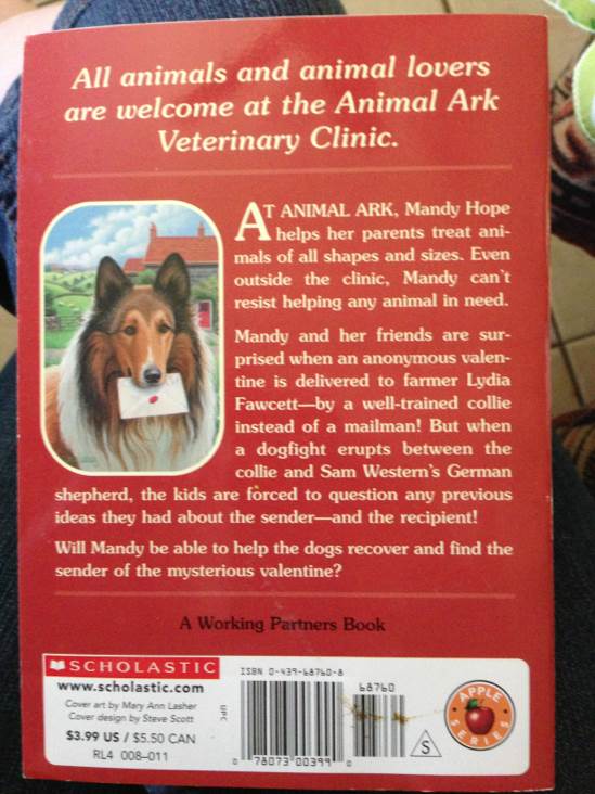 Animal Ark #43: Collie with a Card - Ben M. Baglio (Scholastic - Paperback) book collectible [Barcode 9780439687607] - Main Image 2