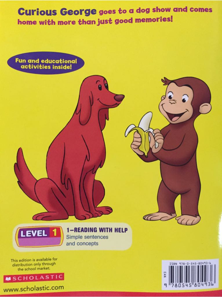 Curious George The Dog Show - Monica Perez book collectible [Barcode 9780545804936] - Main Image 2