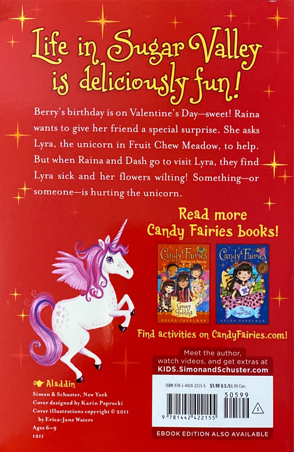 Candy Fairies # 7: A Valentine’s Surprise - Erica-Jane Waters (Simon and Schuster - Paperback) book collectible [Barcode 9781442422155] - Main Image 2
