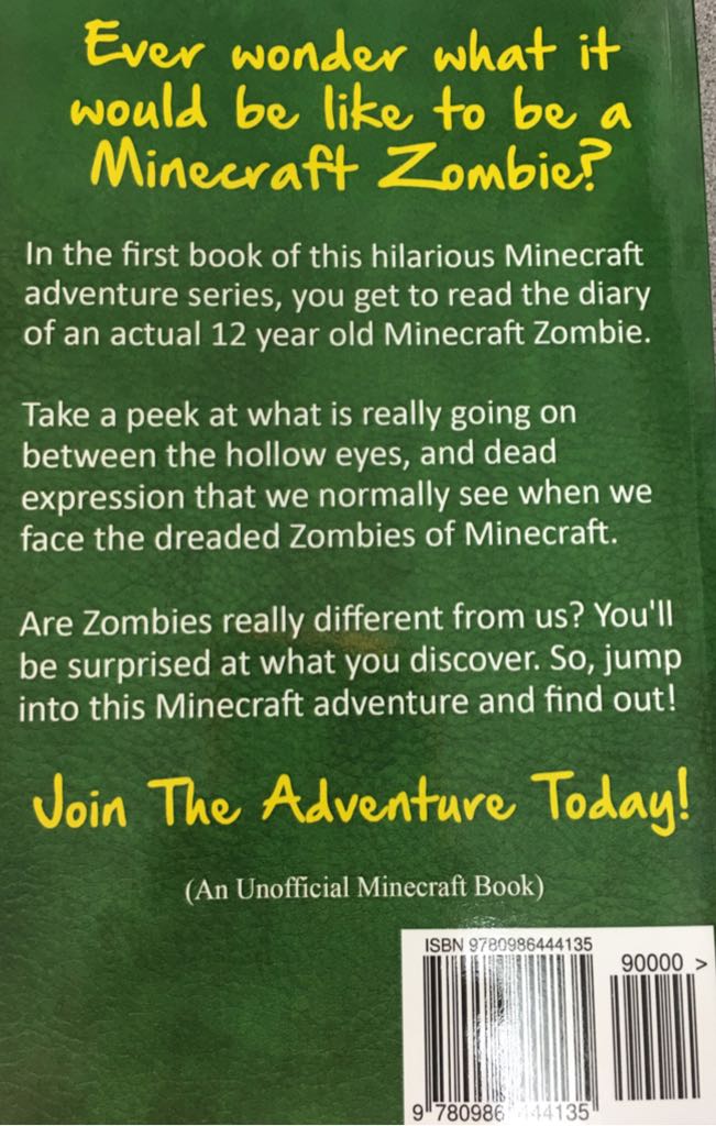 Diary Of A Minecraft Zombie - Book 1 - Zack Zombie (Zack Zombie Publishing - Paperback) book collectible [Barcode 9780986444135] - Main Image 2