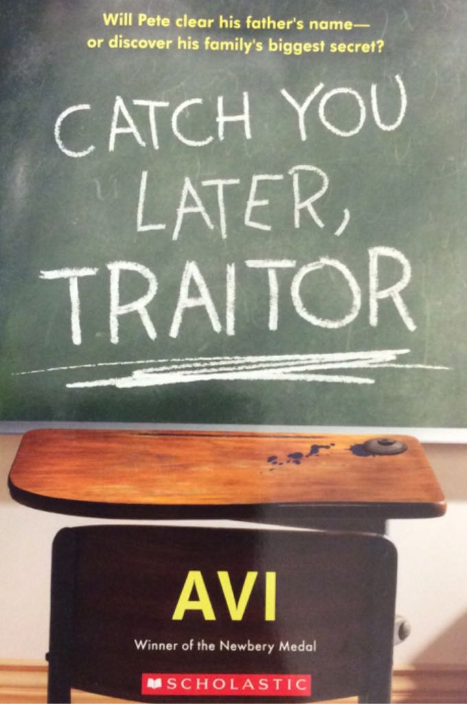 Catch You Later, TRAITOR - Avi book collectible [Barcode 9781338032246] - Main Image 1