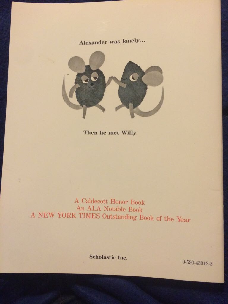 Alexander And The Wind-Up Mouse - Leo Lionni (Scholastic - Paperback) book collectible [Barcode 9780590430128] - Main Image 2