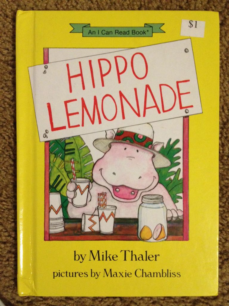 Hippo Lemonade - Mike Thaler (HarperCollins Publishers - Hardcover) book collectible [Barcode 9780060261597] - Main Image 1
