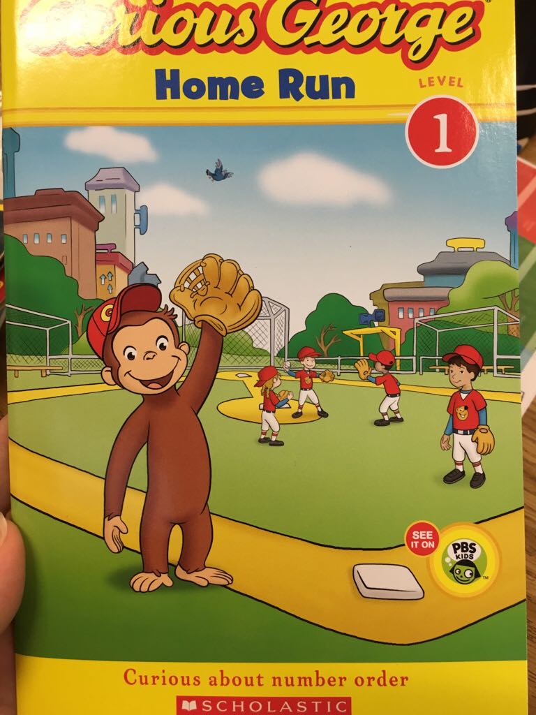 Curious George Home Run - Erica zappy (Scholastic Inc. - Paperback) book collectible [Barcode 9780545854641] - Main Image 1