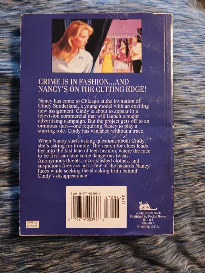 ND125: The Teen Model Mystery - Carolyn Keene (Pocket Books - Paperback) book collectible [Barcode 9780671872083] - Main Image 2