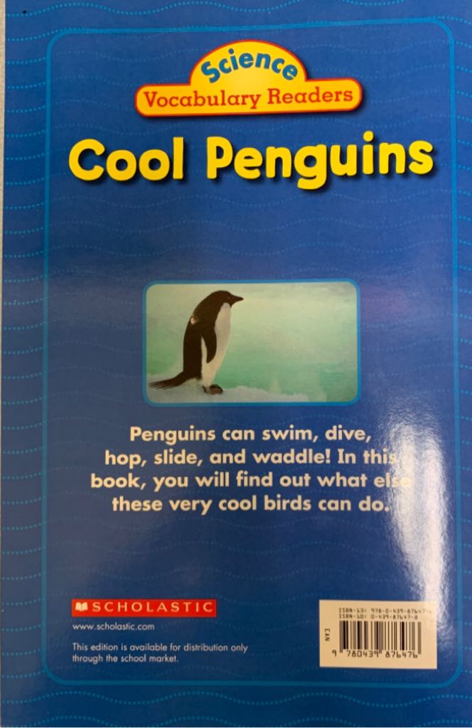 Cool Penguins - Jeff Bauer (Scholastic) book collectible [Barcode 9780439876476] - Main Image 2