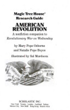 Magic Tree House Research Guide American Revolution - Mary Pope Osborne book collectible [Barcode 9780439730723] - Main Image 1