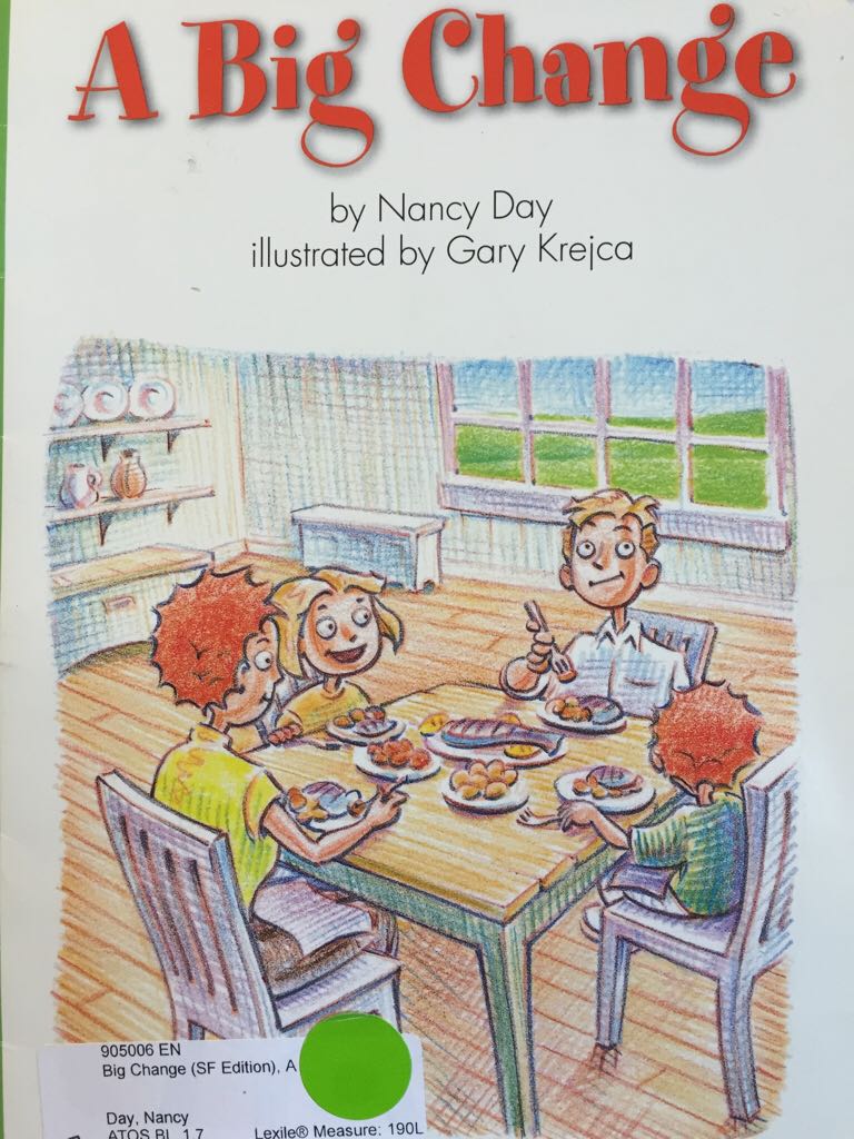 A Big Change - Nancy Day book collectible [Barcode 9780328132867] - Main Image 1