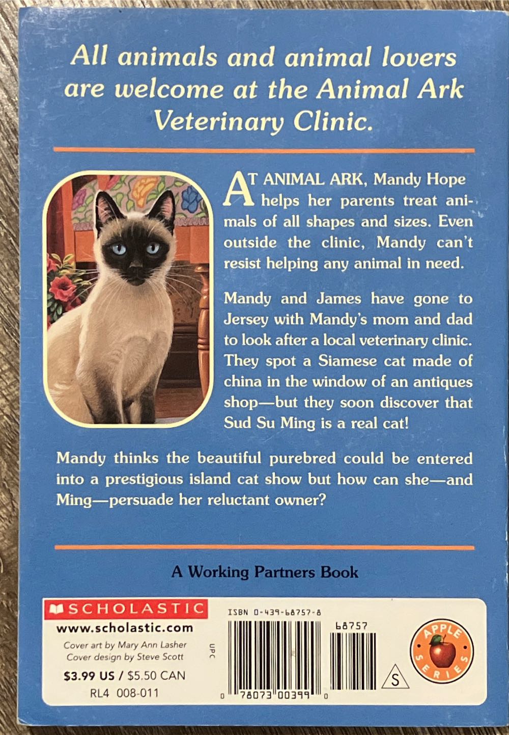 Animal Ark: Siamese In The Sun - Ben M Baglio (Apple Paperbacks - Paperback) book collectible [Barcode 9780439687577] - Main Image 2