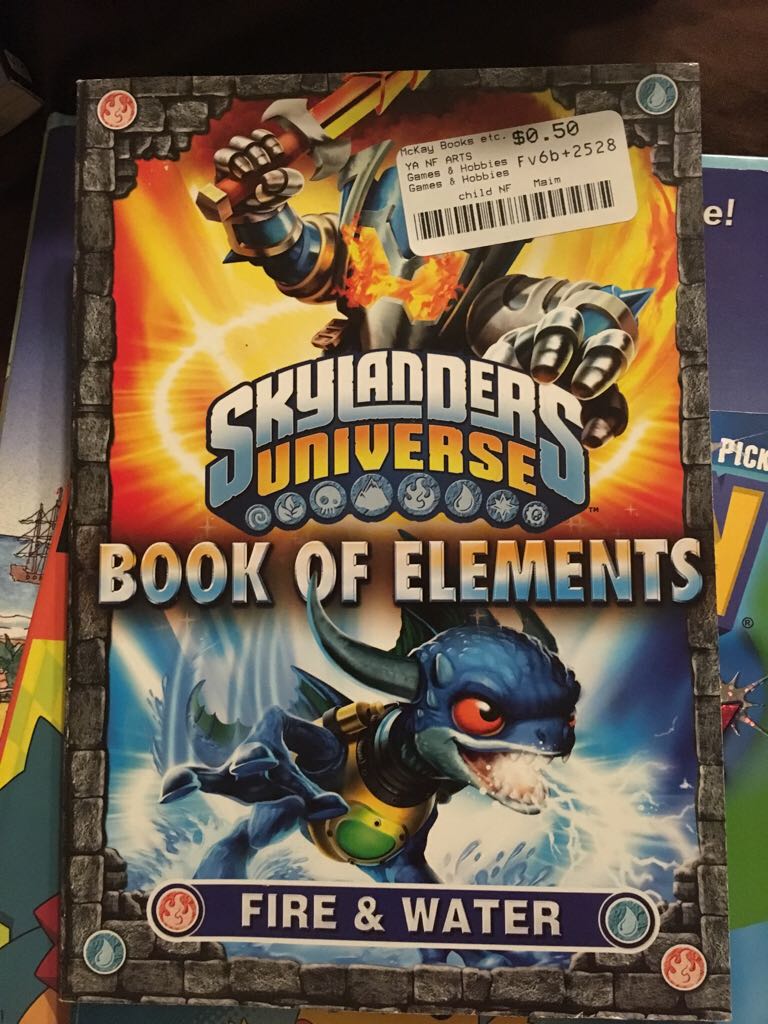 Skylanders Universe Book Of Elements Fire And Water