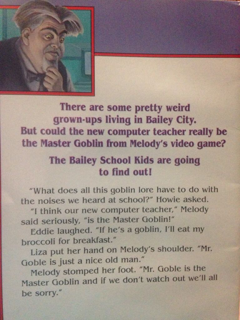 Goblins Do Not Play Video Games - Debbie Dadey (Scholastic Paperbacks - Trade Paperback) book collectible [Barcode 9780439043977] - Main Image 2