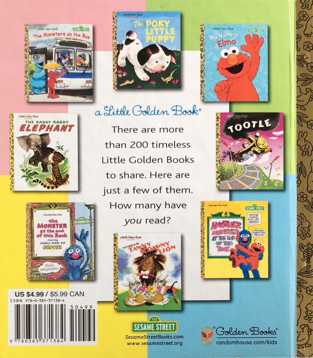 LGB: Sesame Street: Time For Bed, Elmo! - Sarah Albee (A Golden Book - Hardcover) book collectible [Barcode 9780385371384] - Main Image 2