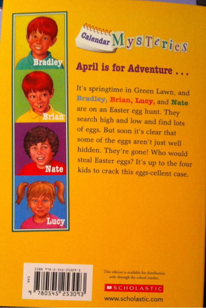 Calendar Mysteries #4: April Adventures - Ron Roy (Scholastic Paperbacks - Paperback) book collectible [Barcode 9780545253093] - Main Image 2