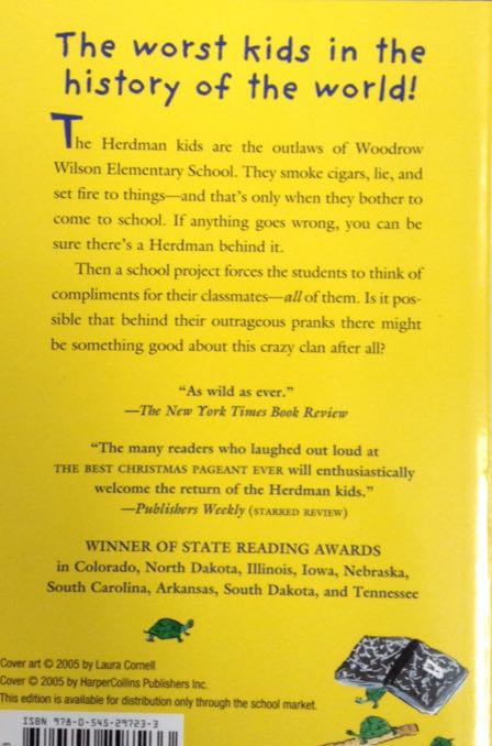 Best School Year Ever - Barbara Robinson (Scholastic Inc. - Paperback) book collectible [Barcode 9780545297233] - Main Image 2