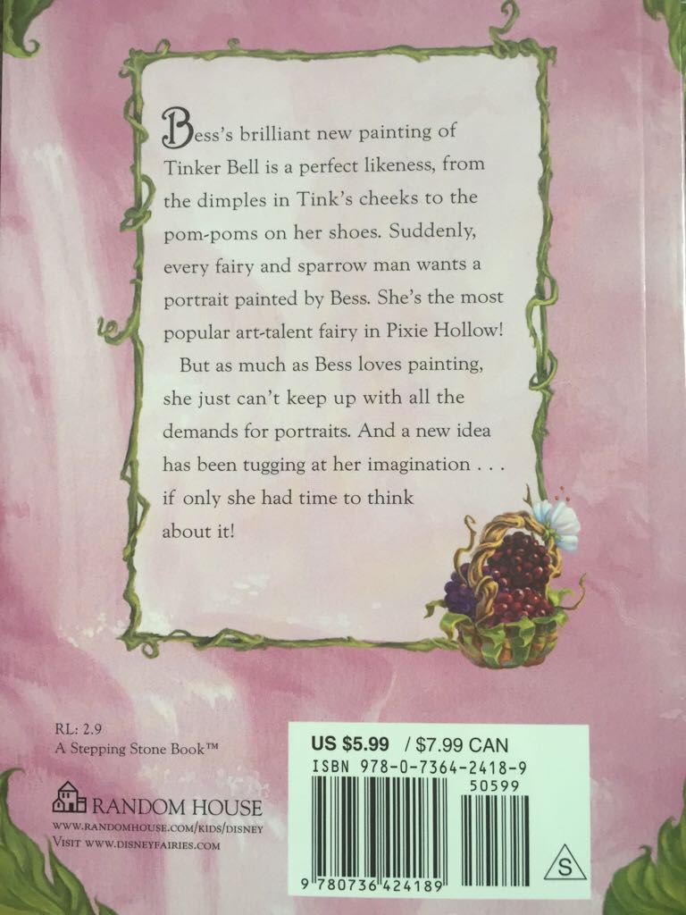 7. A Masterpiece for Bess - Disney Fairies (RH/Disney - Paperback) book collectible [Barcode 9780736424189] - Main Image 2