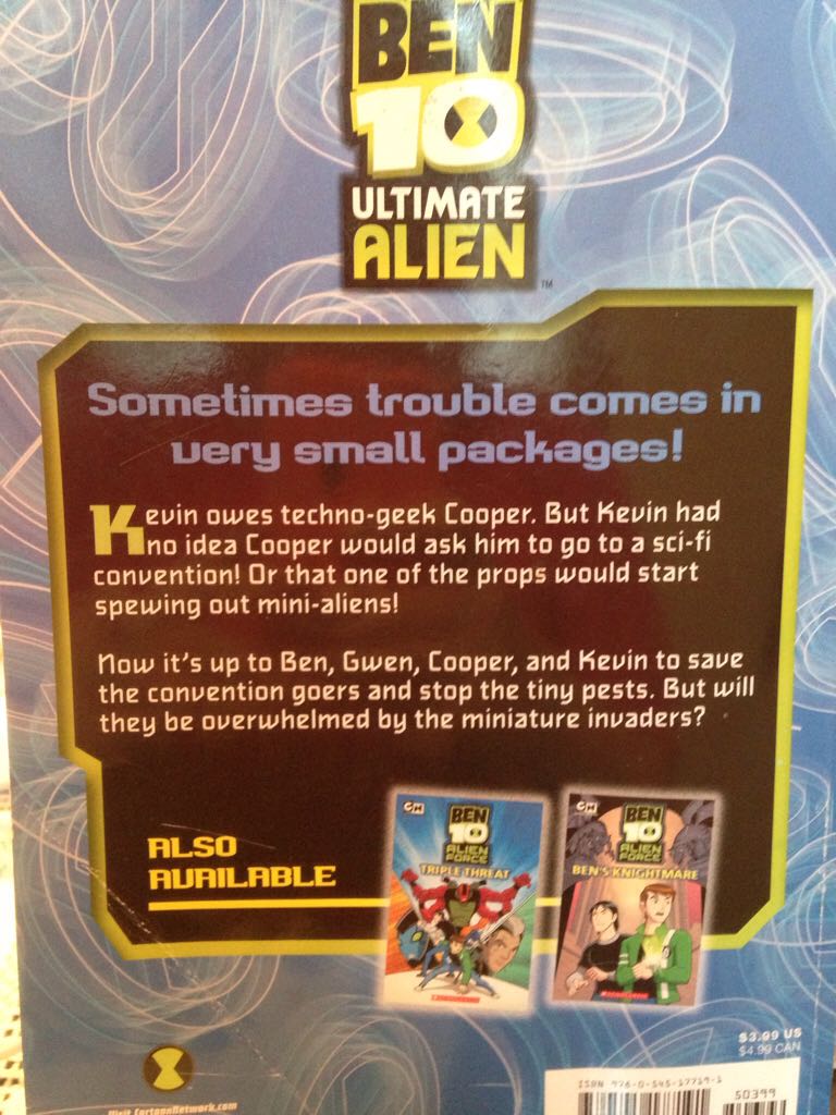 Ben 10 Ultimate Alien: Science Friction  (Scholastic Inc.) book collectible [Barcode 9780545177191] - Main Image 2