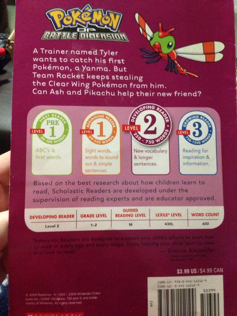 Pokemon (Battle Dimension): Triple Trouble - Simcha Whitehill (Scholastic Inc - Paperback) book collectible [Barcode 9780545112109] - Main Image 2